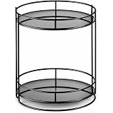 2 Katlı Makyaj Organizer &ndash; Metal Kozmetik D&uuml;zenleyici Stand | Banyo ve Makyaj Masası İ&ccedil;in &Ccedil;ok Ama&ccedil;lı Organizer Raf | Takı, Pa