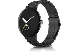 Rosok Armband Kompatibel mit Google Pixel Watch 3 41mm/Pixel Watch 2 / Watch 1, Herren & Damen Rostfreier Edelstahl Ersatzband für Google Pixel Watch