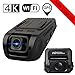 Produktbild RWXING 4K WiFi GPS Dashcam Auto Vorne Hinten Dual 340 Grad Wide Angle Kamera Dash Cam mit Bewegungsmelder 128GB SD Karte WDR Nachtsicht Parküberwachung G-Sensor Autokamera Camcorder Tiberwachung DVR