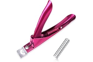 CATOR 1 Stück Nagelknipser Nageltrimmer mit 15 Magneten, Professioneller Gel-Nagelknipser Nageltrimmer für künstliche Nägel, Nagelknipser
