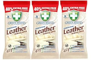 Greenshield GreenShield 3 x Green Shield Leather Surface to Clean Dirt and Protect 210 Wipes