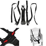 5-Punkt-Baby Sicher Schwarzen Guertel Fuer Spaziergaenger Stuhl Kinderwagen Buggy Gurt Baum - 3