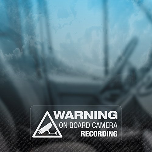 3 x Warning On Board Camera Recording Dash seguridad coche, furgoneta, ventana de vinilo pegatinas