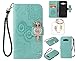 Produktbild für Samsung Galaxy J5(2016)/J510 PU Diamant Strass Niedlich Eule Leder Silikon Schutzhülle Handy case Book Style Portemonnaie Design für Samsung Galaxy J5(2016)/J510 + Schlüsselanhänger ( ZAQ1 (6)