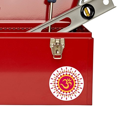 2 x Om Symbol Hindu Yoga Gepäck Vinyl Aufkleber Aufkleber Laptop Reise Gepäck Auto Ipad Schild Fun # 4123 – 10cm/100mm Wide - 4