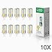 Produktbild ELINKUME 10er-Pack 4Watt G4 LED Leuchte 57 SMD 3014 LED Lampe leuchtmittel Kaltweiß,AC/DC12V