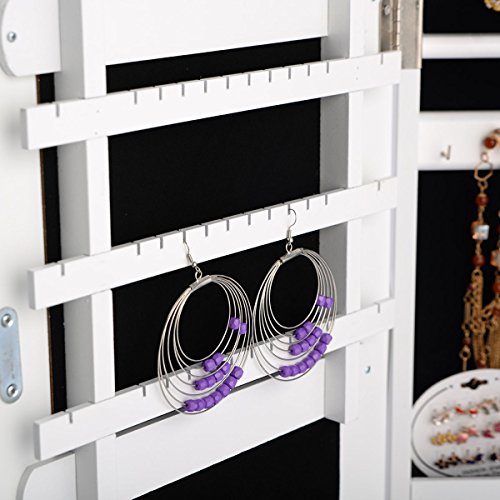 Goplus Schmuckschrank Standspiegel Spiegelschrank Schmuckkasten Schmuck - 7