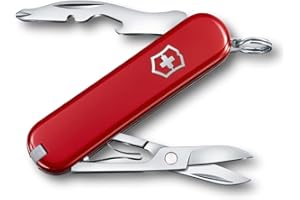 Victorinox Taschenmesser Jetsetter (7 Funktionen, Schere, Kapselheber, Schraubendreher, Pinzette) rot