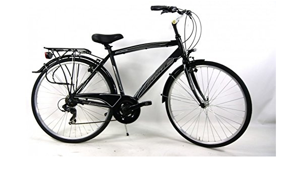Bicicletta Frera TOURING 21 Velocità / City Bike UOMO Alluminio cambio  SHIMANO / Colore NERO - Qualità ITALIANA : Sport e tempo libero