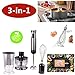 Produktbild Ecotek® 3-in-1 Multifunktions Stabmixer Set mit Zerhacker, Schneebesen, Becher600W Edelstahl Edelstahl in Lebensmittelqualitaet
