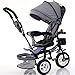 Produktbild Multifunktions 4-in-1 Kind Dreirad Fahrrad Boy's Bike Mädchen Fahrrad für 6 Monate-6 Jahre alt Baby drei Räder Trolley mit Markise und Eltern Griff | Dämpfung | Drehsitze | Faltbares | Aufblasbares Gummirad ( Farbe : #1 )
