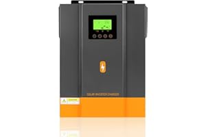 PowMr 3000W Hybrid Wechselrichter 80A MPPT Solar Laderegler 24VDC auf 230V AC Reine Sinus Welle Off Grid Solar Wechselrichter, PV-Eingangsleistung: 3000w Für 24V Blei- und Lithiumbatterien