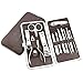Mobengo 12Pcs Nail Care Personal Manicure & Pedicure Set, Travel & Grooming Kit Stainless Steel Personal and Professional Use Ergonomic Different Tools Nails Clippers