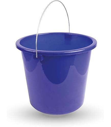 Secchi Per Pulizia Teo Da 5 Litri - 3 Pezzi, Alimentare, Colorati, Con Beccuccio, Made In EU