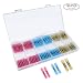 Produktbild YOHOOLYO Kabelverbinder 125 Stk Lötverbinder Stoßverbinder Lötverbinder Sortiment Set Schrumpf Draht-Anschlüsse Quetschverbinder 3 Farben Set
