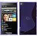 Produktbild PhoneNatic Case für BlackBerry Z3 Hülle Silikon lila S-Style Cover Z3 Tasche + 2 Schutzfolien