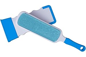 Sauber Meister Fusselbürste Kleidung Sticky Hero Pro | Alternative zur Fusselrolle | Fell- und Fussel Entferner Roller | Tierhaarentferner selbstreinigend