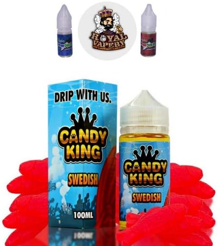Candy King Sweets - Cookie Dessert E Liquid Milkshake Vape Juice - 0mg 120ml - N0 Nicotine by - Drip More - High VG ***Free Royal Vapery Sticker with Each Order*** (Swedish)