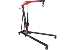 BRILLIANT TOOLS KS Tools - 161.0020 - Grue mobile pliante standard - Chèvre d'atelier avec un capacité de 1 t