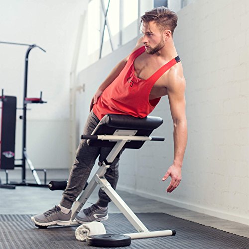 TecTake Rückentrainer Hyperextension Bauchtrainer klappbar höhenverstellbar inkl. gepolsterter Beinfixierung - 4