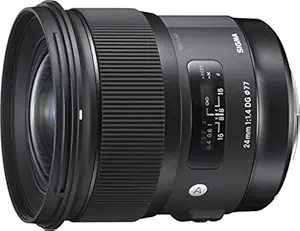 Sigma 24 mm f/1.4 DG HSM Art Lens for Canon DSLR Cameras (401101) (Black)