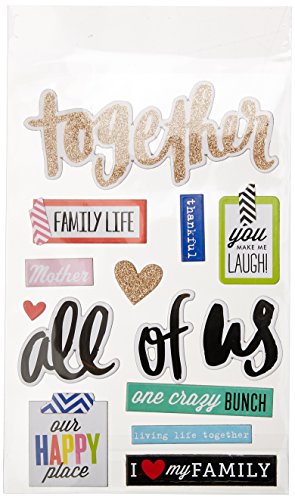 Me & My Big Ideas Spanplatte Wert pack-i Love My Family - 4