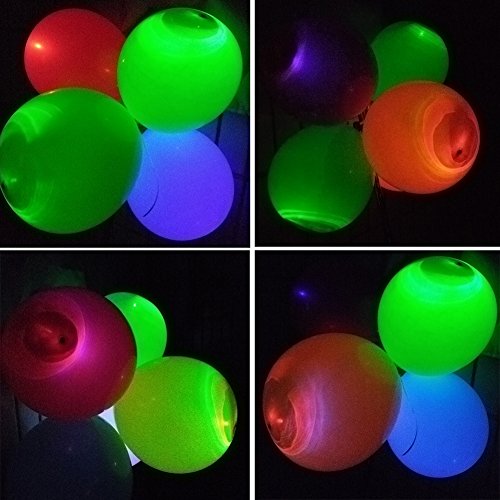 LED Luftballons Ballon RGB Leuchtende Luftballons Set Hochzeit Party Geburtstag Fest Party Deko Ballons