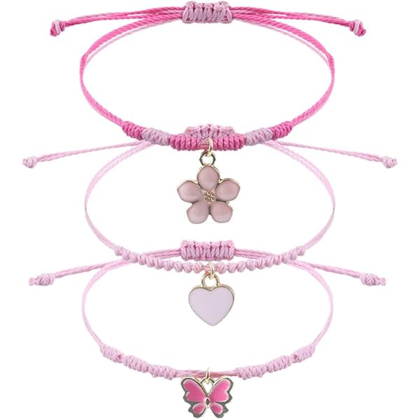 Braccialetti per le migliori amiche in quarzo rosa per ragazze, braccialetti personalizzati con nome per bambini, regalo di amicizia, regalo di compleanno, gioielli per le migliori amiche - Italia