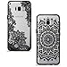 Produktbild 2 Stück Samsung Galaxy S8 Hülle, Handyhülle mit Vintage Cool Schwarz Mandala Spitze Design Durchsichtig Silikon Hülle Hart Backcover Weich Bumper Stoßdämpfend Schutzhülle für Samsung Galaxy S8