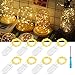 Produktbild Nasharia 8er 2M 20 Micro LED Lichterkette Kupfer mit Batterie,Drahtlichterkette IP67 Wasserdicht Lichterkette für Party Garten Weihnachten Halloween Hochzeit Beleuchtung Deko(mit 8 Stück Batterien)