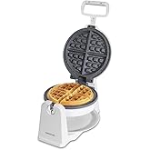 Cecotec Fun Gofrestone Sphere Waffle Maker, 1000 W, RockStone Non-Stick Coating, Circular Design, 180&ordm; Rotation for Optimized