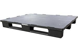 GERSO Palette en plastique massif fermée 120 x 80 x 15 cm Charge maximale 5000 kg