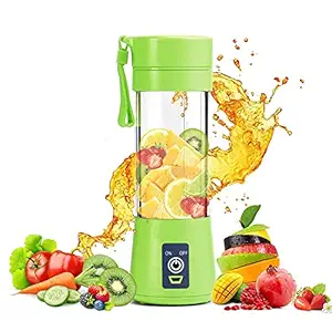 Home Smart Portable USB Juicer with 6 Sharp Blades & Rechargeable Battery for Shake, Smoothies & Juice (Pack of 1) Multicolor