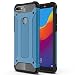 Produktbild Huawei Y7 Prime 2018 case, XIFAN® Stylish Cover, Rugged TPU/PC Hybrid Armor, Anti-Scratch PC Back panel + Shockproof Flexible TPU Bumper. blue
