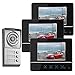 Produktbild HONGSHENG 7"LCD HD Smart Video Türklingel - Nachtsicht/Wasserdicht/Entsperren/Klingelton/Touch / 3 Displays