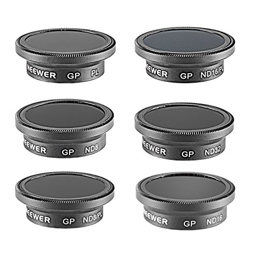 Neewer® 6 Pieces Professional Drone Filter Set with Protective Carrying Pouch for GoPro Hero 3+/4, includes: PL + ND8… - Image 4