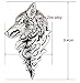 Price comparison product image Buy ANY 2 & get 1 FREE! 5 cm Silver Colour Dire Wolf Game Thrones Brooch Pin Badge John Snow GOT Dragon Steampunk Song Ice Fire Lapel And Metal Stark Silver Replica Unique Fashion Jewellery Silver or Gold Double Vintage Hot Fashion Trend (Dire Wolf Broach Silver Antique Colour)
