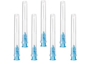 PRIMETEQ 100 tubi di erogazione in acciaio inox 23G (0,60 x 25mm), confezionati singolarmente, per industria, laboratori scientifici, casa, hobby, olio liquido, colla, ricariche