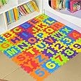 CLOUDTAILNET Kid's ABC and Numbers Mini Foam Learning, Fun Activity and Building Blocks Thickest Puzzles Mat (36 Pieces, Multicolor) - Set of 36 Pieces