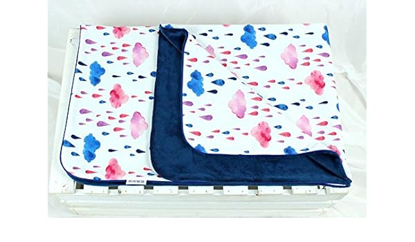 crib clouds blanket personalized