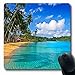 Produktbild Luancrop Mousepads Hotel Green Paradise Natur Meerwasser Sommer Erholung Strand Blue Palm Ferien Exotic Spring Dream Design rutschfeste Gaming Mouse Pad Gummi-Matte