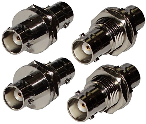 AERZETIX: 4x Connecteur fiche adaptateur raccord coupleur BNC femelle-femelle