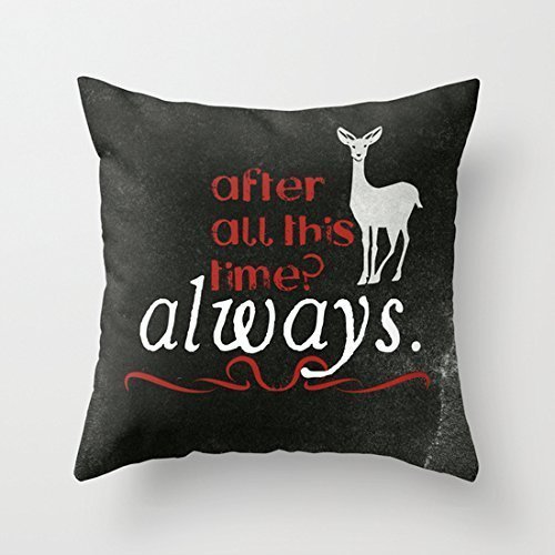1WillLoanestore Harry Potter Severus Snape After all this time - Always 18 X 18 Creative Fashion Cotton Linen Square Decorative Throw Pillow Cover