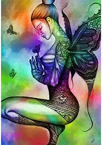 Diamond Painting , Euone DIY 5D Butterfly Girl Full Rhinestone Pasted Cross Stitch Kits Wall Decor Mosaic Embroidery