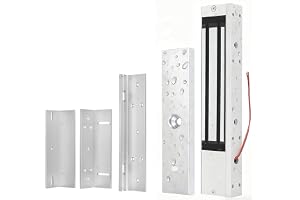 AccessShield elektroniskt magnetiskt lås, 280 kg/600 lbs med 280 kg ZL-fäste DC12 V vattentätt åtkomstkontroll dörrlås