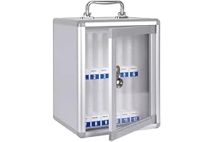 MOLLYYOU shengyi 12/24/36/48/60 Handygarage Handygarage Schule Handy Aufbewahrung Schule Abschließbare Schließfächer Für Klassenräume, Büros Und Prüfungszentren (Silber)(12)