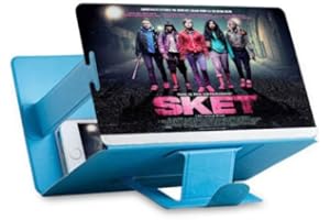 GENIEFORCE Universal Portable Smartphone 3D Screen Magnifier pour tous les types de smartphones Écran de smartphone Loupe grossissante avec effet 3D Bleu