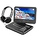 Produktbild WONNIE 2019-Upgrade 10.5" Tragbarer DVD-Player, Schwenkbaren Bildschirm, HD Display 4-5 Stunden Akku, USB/SD Slot, Kinder (Schwarz)