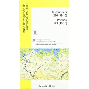 Mapa de vegetació de Catalunya 1:50 000. La Jonquera 200 (39-10). Portbou 221(40-10) (mapa + llibre)