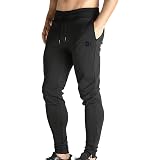 Broki - Pantalones de chándal ajustados con cremallera para hombre,  pantalones deportivos informales para correr, ir al gimnasio, pantalones  chinos de chándal, color negro Rojo granate M: Amazon.es: Ropa